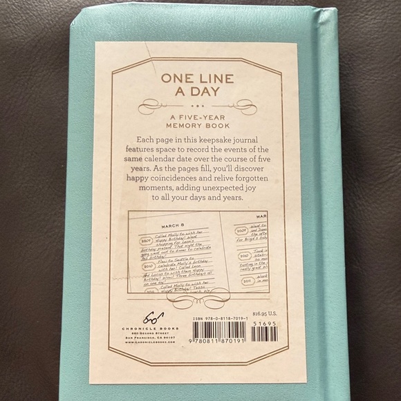 One Line a Day Memory Book - Picture 3 of 3